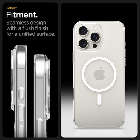Spigen Thin Fit T Mag MagSafe - Hülle für iPhone 16 Pro (Transparent/Weiß)