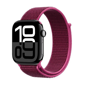 Crong Nylon - Sportovní pásek pro Apple Watch 38/40/41/42 mm (Magenta Fusion)