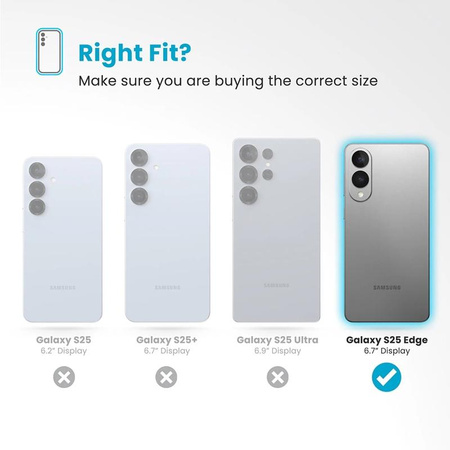 ETUI MAGSAFE SPECK DO GALAXY S25 EDGE, Czarne, Wytrzymałe, Eleganckie, Case