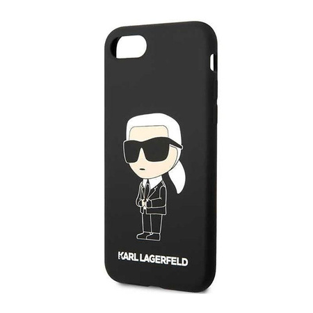 Karl Lagerfeld Silicone NFT Ikonik - Coque iPhone SE (2022 / 2020) / 8 / 7 (noir)