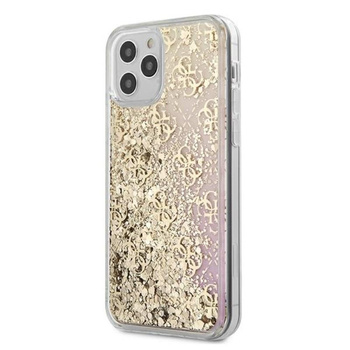 Guess 4G Liquid Glitter - iPhone 12 Pro Max Case (gold/pink)