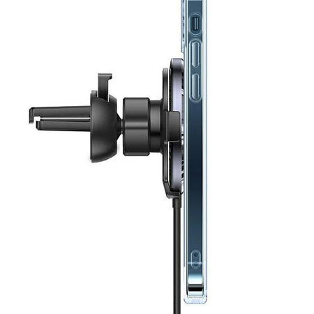 USAMS US-CD164 - Autós tartó 15W-os induktív töltővel (fekete)