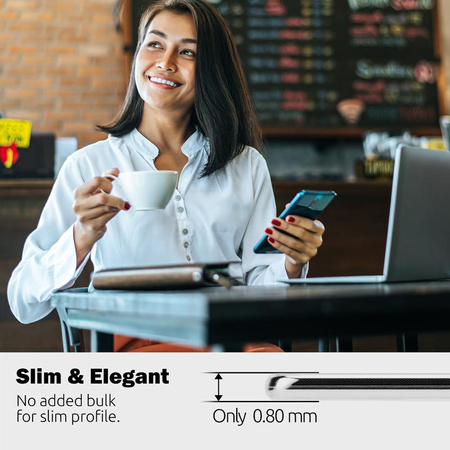 Crong Crystal Slim Cover - Etui Huawei P40 Pro (Transparent)