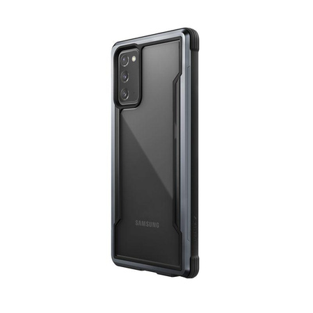 X-Doria Raptic Shield - hliníkové pouzdro pro Samsung Galaxy Note 20 (pádový test 3 m) (černé)
