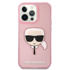 Karl Lagerfeld Karl’s Head Glitter - Case for iPhone 13 Pro Max (Pink)
