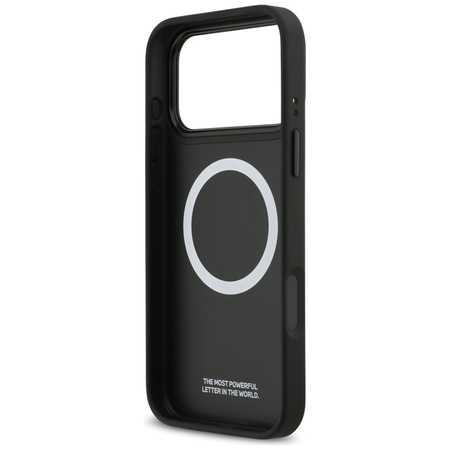 BMW M Tricolor Metal Logo MagSafe - iPhone 17 Pro Max Hülle (Grau)