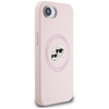 Karl Lagerfeld Silicone Karl & Choupette Heads MagSafe - Carcasa para iPhone 16e (rosa)
