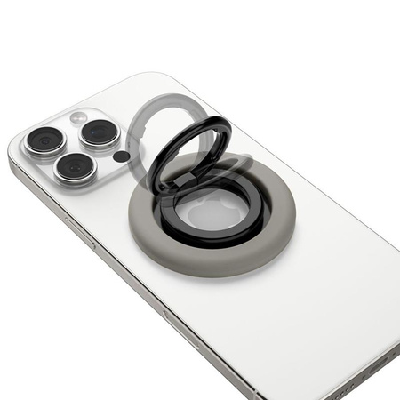 Spigen Nano Pop MagSafe Phone Ring - Fingerhalter mit Standfunktion (Truffle Grey)