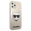 Karl Lagerfeld Choupette Head Glitter - pouzdro pro iPhone 12 Pro Max (zlaté)