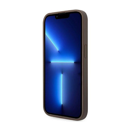 Guess 4G Metal Gold Logo  Case iPhone 14 Pro Max (Brown)