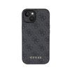 Guess 4G Metall Gold Logo - iPhone 15 Tasche (grau)