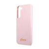 Guess Szilikon Script Metal Logo - Samsung Galaxy S22+ tok (levendula)