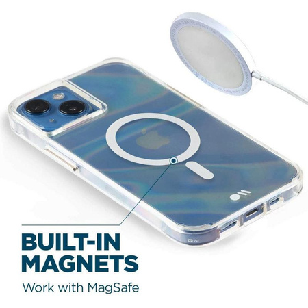 Pouzdro Case-Mate Soap Bubble MagSafe - iPhone 14 (duhové)