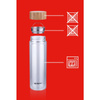 GLASS WATER BOTTLE WITH BPA FREE FILTER, for Tea, Case, Alpina, 450ml