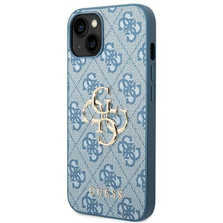 Guess 4G Big Metal Logo - pouzdro pro iPhone 14 (modré)