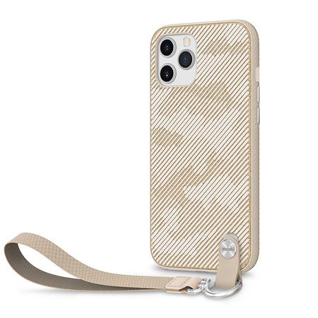 Moshi Altra - tok levehető kulccsal iPhone 12 / iPhone 12 Pro (SnapTo rendszer) (Sahara Beige)