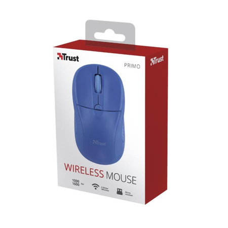 Trust Primo - Kabellose optische Maus 1600 DPI (Blau)