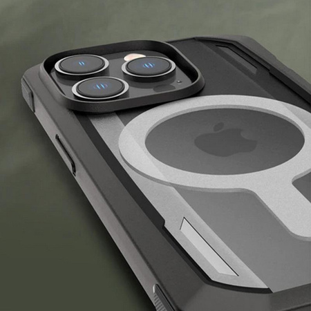 X-Doria Raptic Secure MagSafe - biologicky odbouratelné pouzdro pro iPhone 14 Pro (testováno při pádu z výšky 4 m) (černé)