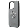 Guess Saffiano 4G Big Silver Logo - iPhone 13 Pro tok (szürke)