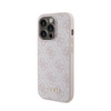 Guess 4G Metal Gold Logo - pouzdro pro iPhone 15 Pro (růžové)