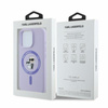 Karl Lagerfeld Silicone Karl & Choupette Ring MagSafe - Coque iPhone 16 Pro Max (violet)