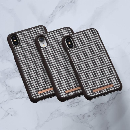 Nordic Elements Saeson Idun - Anyag tok iPhone XR készülékhez (sötétbarna minta 2)