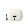 Karl Lagerfeld Silicone NFT Karl Head 3D - Étui AirPods Pro 2 (blanc)