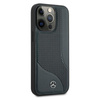 Mercedes Leather Perforated Area - iPhone 13 Pro Case (navy blue)