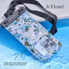 Rifle Paper Waterproof Floating Pouch - Vodotěsné pouzdro pro smartphony do velikosti 6,7" (Garden Party Blue)