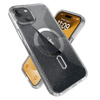Speck Presidio Lux Grip ClickLock & Magsafe - iPhone 15 Plus Fall (Klar / Chrom-Finish / Serene Silber)