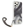 Guess Marble mit Kabel - iPhone 12 / iPhone 12 Pro Tasche (grau)
