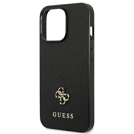 Guess 4G Small Metal Logo - Hülle für iPhone 13 Pro (Schwarz)