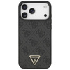 Guess Leather 4G Triangle Strass MagSafe - Case iPhone 17 Pro Max (Black)