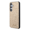 Guess Glitter Flakes Metal Logo Case - Samsung Galaxy S24 (Gold)