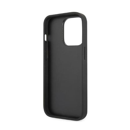 Karl Lagerfeld NFT Glitter Choupette Patch - Coque iPhone 14 Pro (noir)