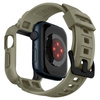 Spigen Rugged Armor Pro - Armband mit Gehäuse für Apple Watch 44/45 mm (Vintage Khaki)
