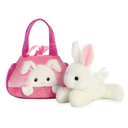 Fancy Pals – PeekaBoo Hasen-Plüschtier in rosa Tasche, 20 cm, umweltfreundlich