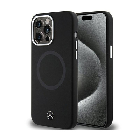 Mercedes Silicone Bicolore MagSafe - iPhone 15 Pro Case (noir)