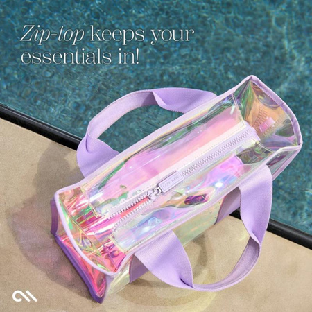 Case-Mate Mini Travel Tote Bag - Waterproof shoulder bag (Soap Bubble)