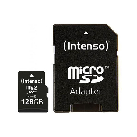 Intenso MicroSDXC - 128 GB Class 10 45/100 MB/s memóriakártya adapterrel
