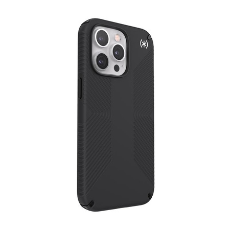 Speck Presidio2 Grip - Csúszásgátló tok iPhone 13 Pro készülékhez (Fekete / Fekete / Fehér)