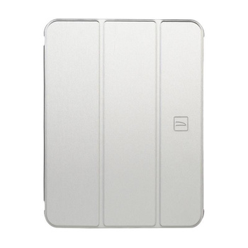 Tucano Satin Case - Etui pour iPad 11" (2025) / iPad 10.9" (2022) avec aimant et support pour Apple Pencil (argent)
