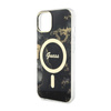 Guess Golden Marble MagSafe - Coque pour iPhone 14 (Noir)