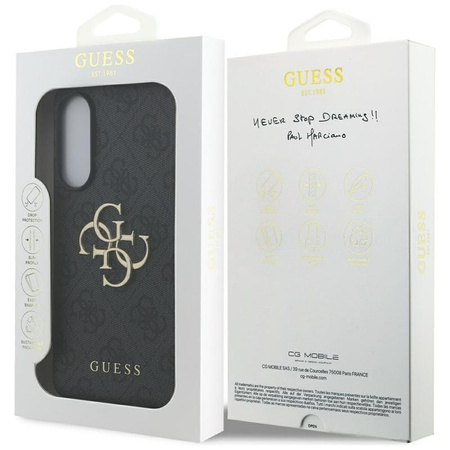 Guess Big 4G Classic Logo - Etui pour Samsung Galaxy S25 Edge (noir)