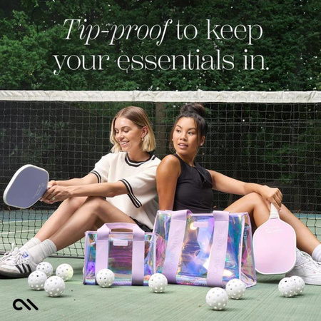 Case-Mate Large Travel Tote Bag - Waterproof shoulder bag with phone case (Soap Bubble)