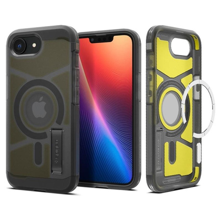 Spigen Tough Armor MagSafe - tok iPhone 16e készülékhez (Frost Black)