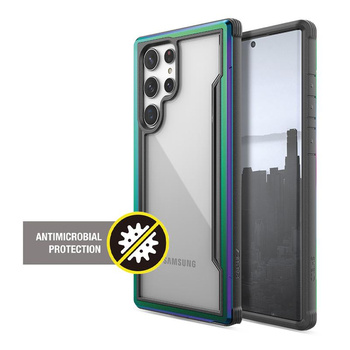 X-Doria Raptic Shield Pro - pouzdro pro Samsung Galaxy S22 Ultra 5G (antimikrobiální ochrana) (duhové)