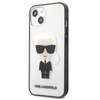 Karl Lagerfeld Ikonik Karl - Case for iPhone 13 mini (Transparent / Black Frame)