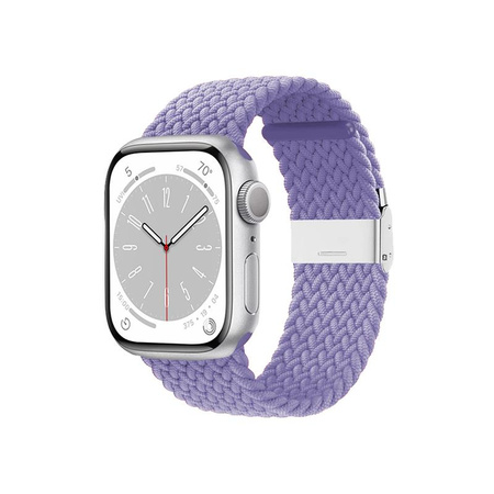 Crong Wave Band - Geflochtenes Armband für Apple Watch 38/40/41/42 mm (lila)