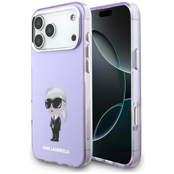 Etui do iPhone 17 Pro Max do MagSafe Karl Lagerfeld Oryginalne Fioletowe